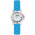 Unisex La Playa Sporty Watch W/ Turquoise Polyurethane Strap